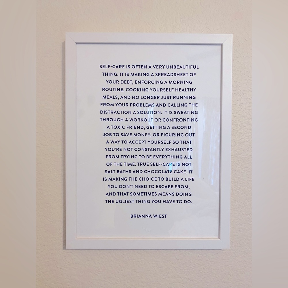 Self-Care Is a Beautiful Thing Wall Print